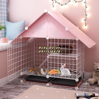 “MẪU HOT” CHUỒNG MÈO,THỎ CÓ MÁI CHE MƯA NẮNG CHẤT LIỆU LƯỚI SẮT PHUN SƠN TĨNH ĐIỆN