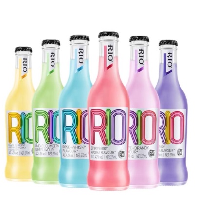 Rio chai thủy tinh combo 6 chai 6 vị