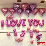Bộ bóng bay I LOVE YOU - BAC7 trang trí phòng cưới, tiệc cưới - GOGU