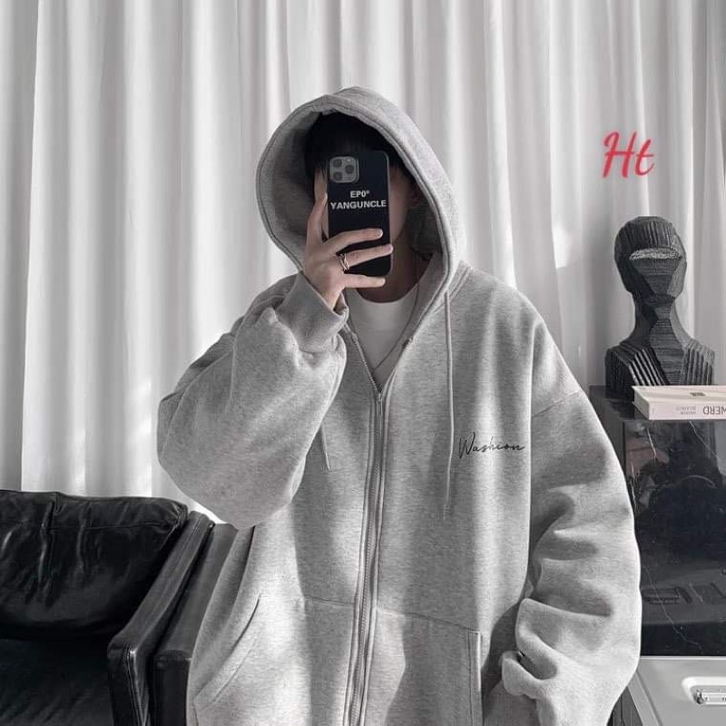 ÁO KHOÁ NỈ COTTON WHASI HT12