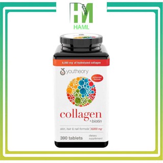 Collagen 390 viên collagen Youtheory Advanced Type 1,2&3