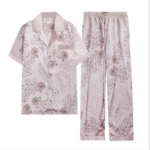 Đồ bộ Pijama nam cộc tay lụa satin cao cấp, mềm mại, nhẹ tênh mặc như không mặc ý ạ. Size L-3XL