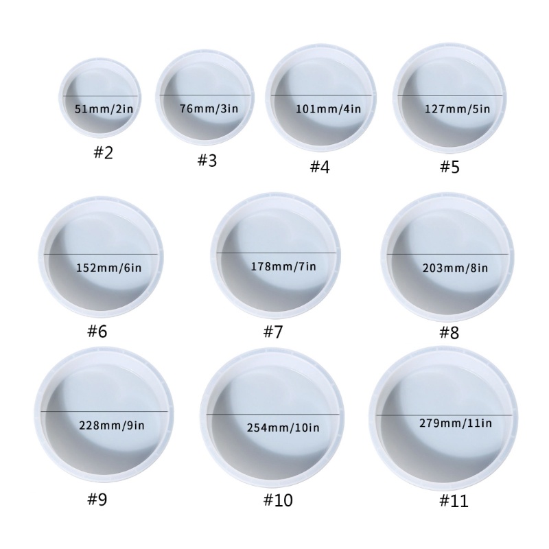 Khuôn Nhựa Epoxy Hình Tròn / Pha Lê Làm Trang Sức Để Bàn Trang Trí Nội Thất DIY
