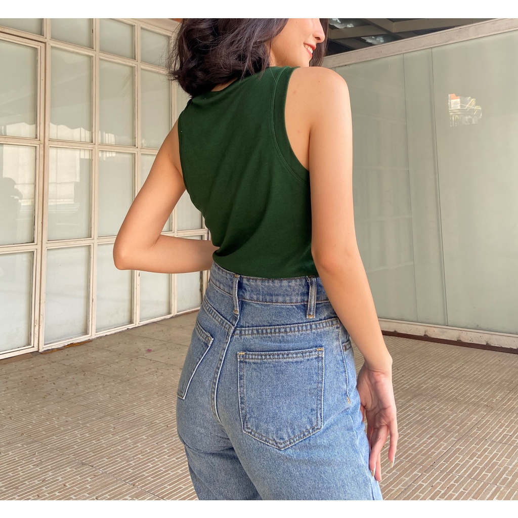 Áo ba lỗ màu xanh lá | BigBuy360 - bigbuy360.vn