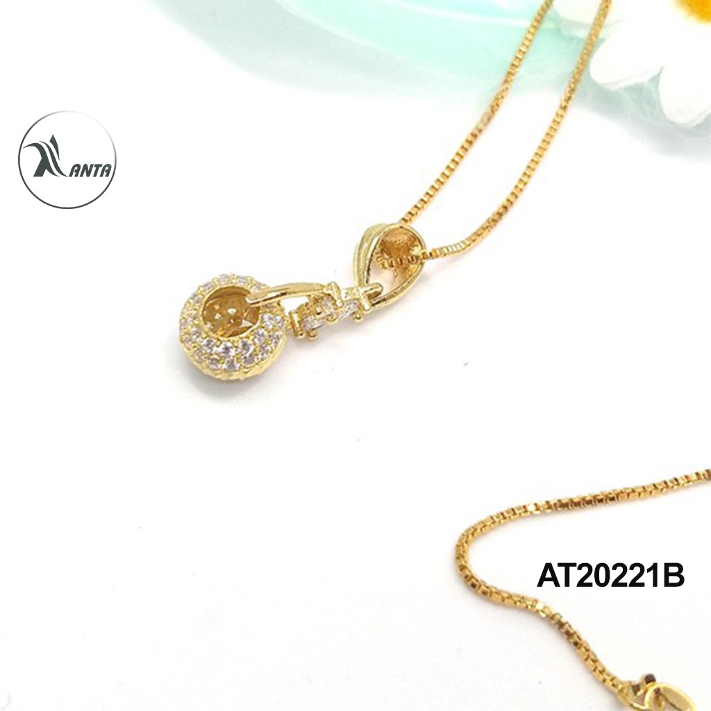 Dây chuyền bạc Ý 925 Quả Cầu Đá Lấp Lánh - Trang Sức ANTA Jewelry AT30221B