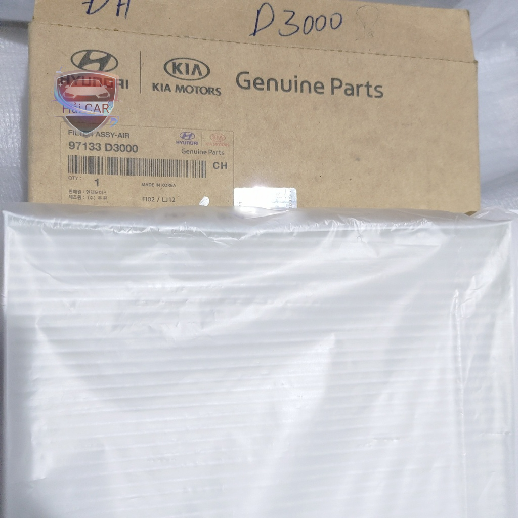 LỌC GIÓ ĐIỀU HÒA Accent Santafe  Tucson, Kona CHÍNH HÃNG 97133D3000