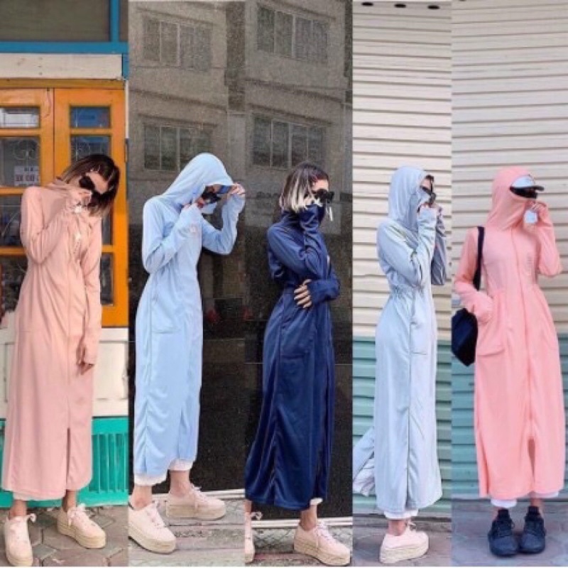 (ảnh thật) Áo chống nắng thân dài thông hơi cao cấp