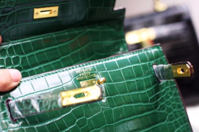 Túi kelly cá sấu