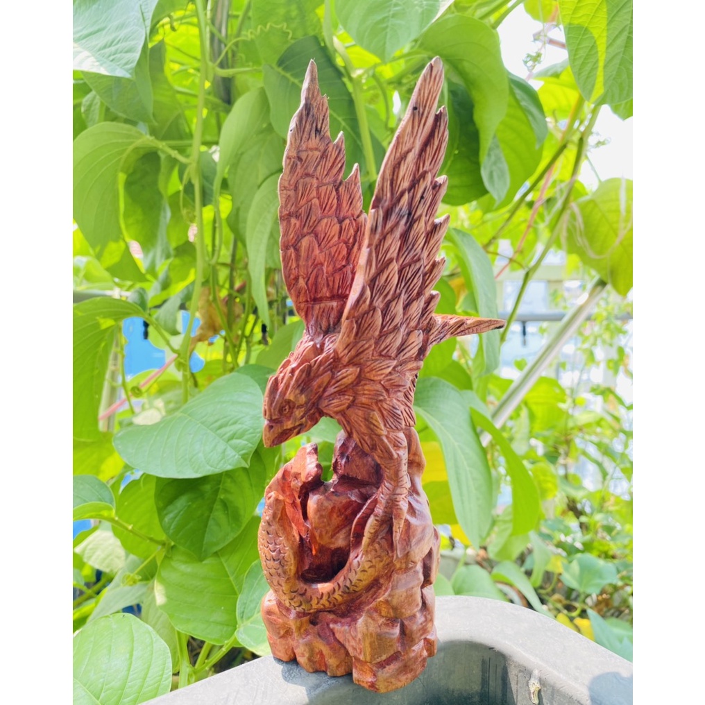 Đại bàng săn mồi gỗ sưa bắc