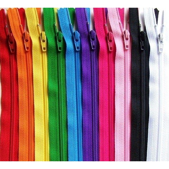 Dây kéo, khoá kéo nhiều màu sắc, làm sách vải, handmade, may quần áo