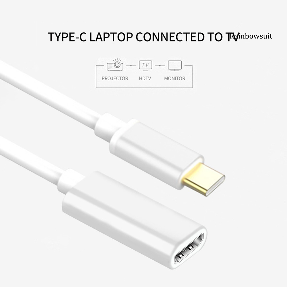 Cáp Chuyển Đổi Usb Type C Sang Hdmi 4k Cho Macbook Hdtv