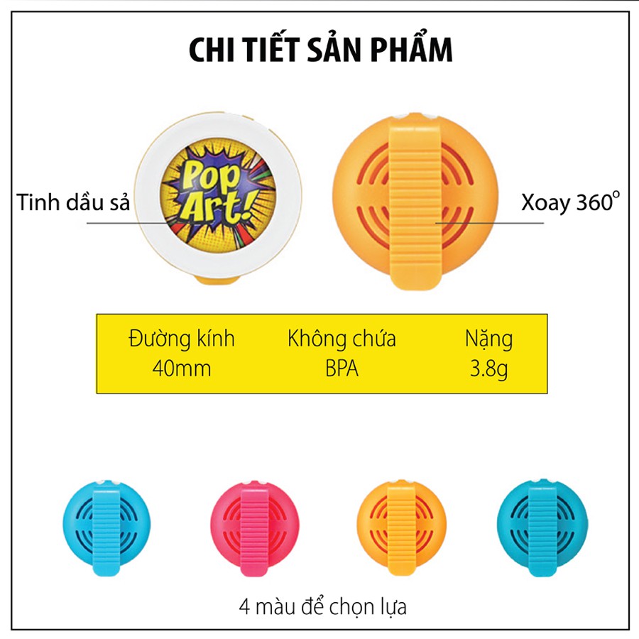 Mua Kẹp đuổi muỗi cho bé Bikit 100% tinh dầu sả thiên nhiên