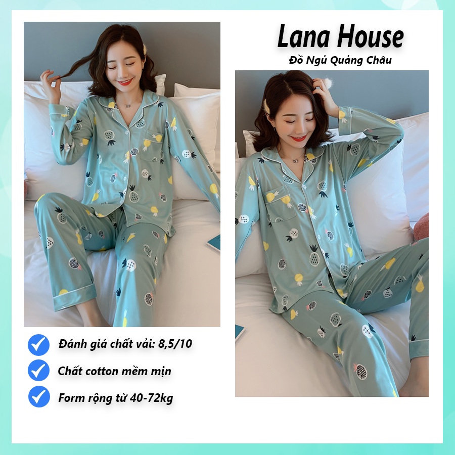 Đồ bộ nữ pijama dài tay bigsize mặc nhà cao cấp chất dày ấm PJMDAII02