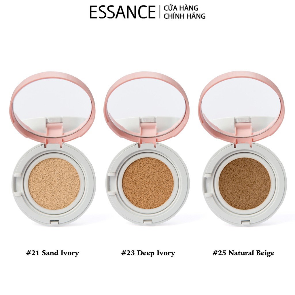 Phấn nước mịn lì mờ khuyết điểm Essance Veil Fit Cushion SPF50+ PA+++ 15g Tặng Cọ rửa mặt | BigBuy360 - bigbuy360.vn
