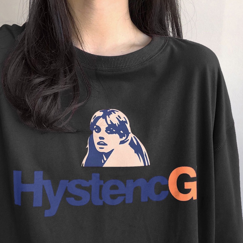 Mới Áo Hoodie Tay Dài Dáng Rộng Phong Cách Hàn Quốc