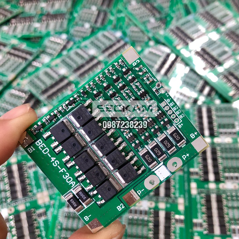 BMS LifePO4 4S 30A - Mạch sạc bảo vệ pin sắt 4S 30A có cân bằng