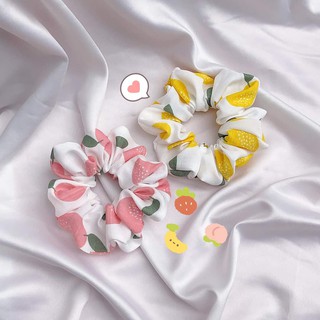 [Mẫu mới] Vải thô hoa cúc làm scrunchies, khăn bandana, turban
