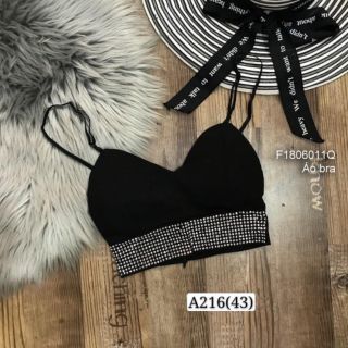 Áo bra cúp ngực 2 dây đính đá!