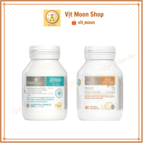 viên uống chiết xuất DHA + Canxi  bio.is.land mã vitmoon- bioisland kid