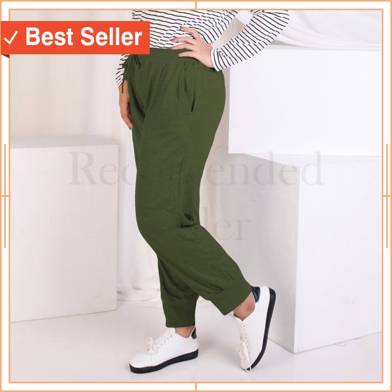 Quần Jogger Vải Eva Size Lớn Phong Cách Hiện Đại Cho Nữ