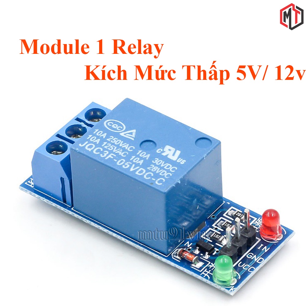 Module 1 Relay Với Opto Cách Ly , Kích HIGH/LOW 5VDC - 12VDC - 24VDC