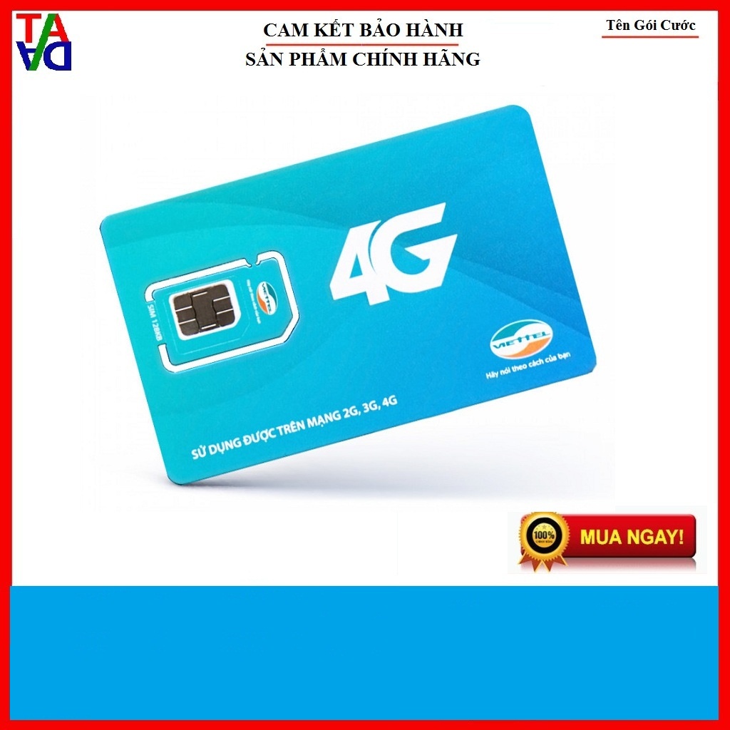 Sim 4G Viettel 12UMAX50N ( Viettel D500 Plus ) Tặng 5GB 1 Tháng Trọn Gói 13 tháng - Hết 5GB về Tốc Độ Tối Đa 3Mbps