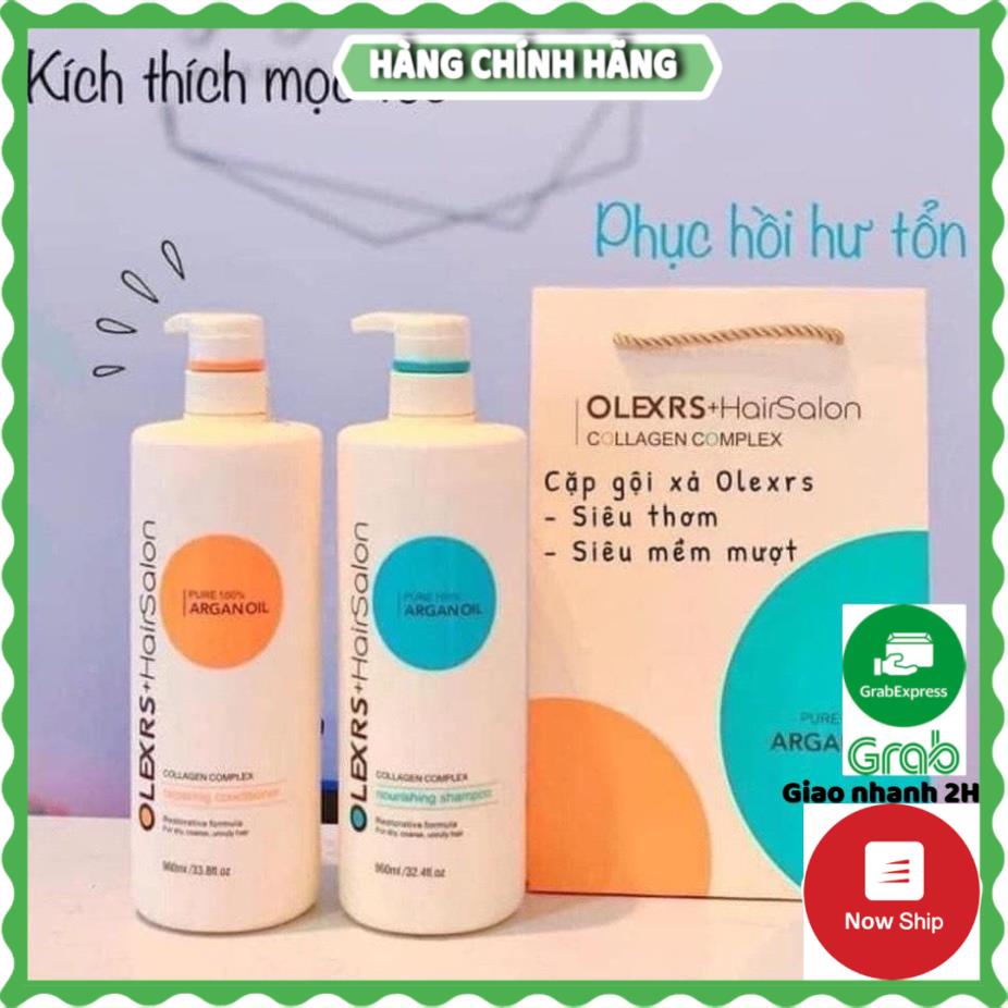 (Chính hãng) Cặp gội xả chuẩn salon siêu mượt Olex 960ml - HANA SHOP