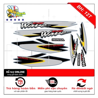 Ten rời xe wave nhỏ đời đầu EX5 dán xe xám xi măng