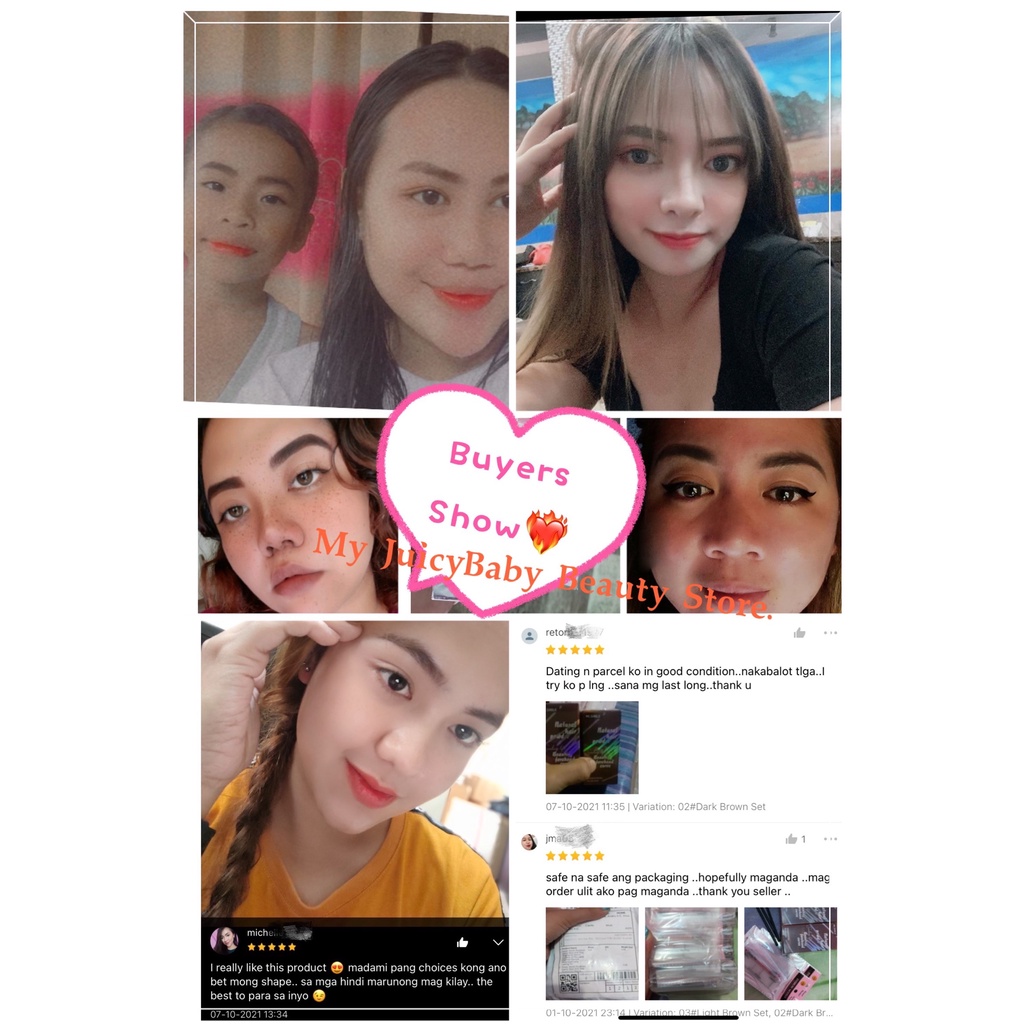 Bộ 10 Khuôn Vẽ Lông Mày Chống Thấm Nước Lâu Trôi Có Thể Tái Sử Dụng Cho Người Mới Bắt Đầu JP5