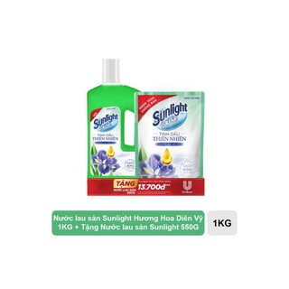 (Tặng 1 túi NRC 550gr TG 25.000đ) Nước lau sàn sunlight lily/ hoa diên vỹ 1 lít