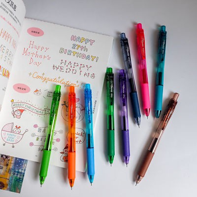 Bút Pentel Energel 0.5mm 12 màu nhanh khô siêu mượt hàng chính hãng 100%
