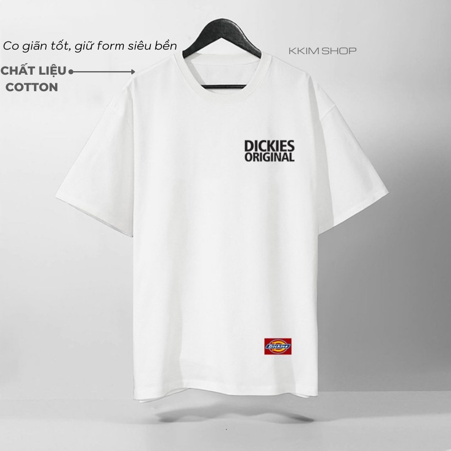 Áo Thun Tay Lỡ Dickies, áo phông Unisex nam nữ Form rộng oversize, chất liệu Cotton. KKIMShop