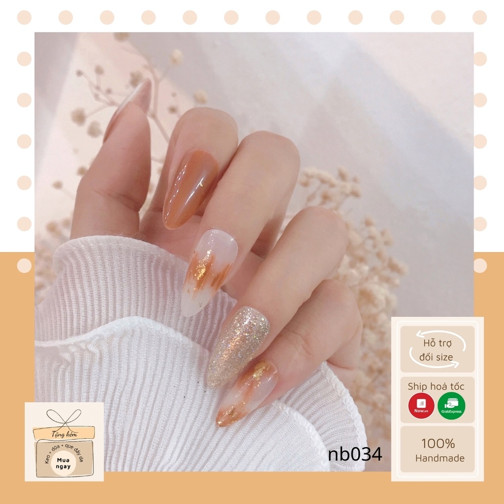 Nail box thiết kế đơn giản dễ thương , móng úp tự gắn julynails.vn nb026