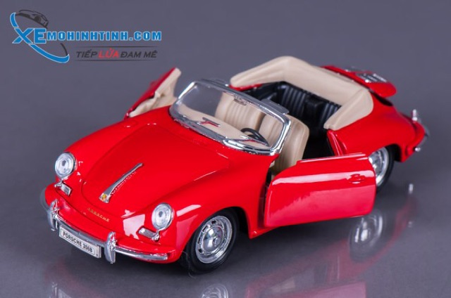 Xe Mô Hình Porsche 356B 1:24 Welly (Đỏ)