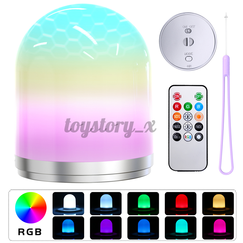 Đèn Led Rgb Ngủ Có Thể Sạc Được Và Điều Khiển Từ Xa