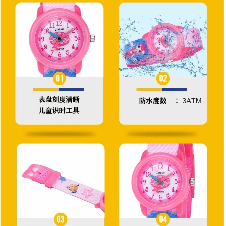 Đồng Hồ Mặt Hình Nàng Tiên Cá Đáng Yêu Cho Bé | BigBuy360 - bigbuy360.vn