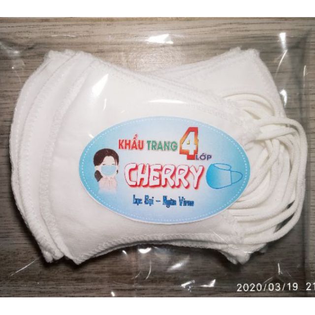 Khẩu trang y tế cho bé 4 lớp set 10 cái