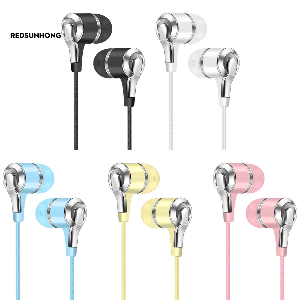 Tai Nghe Nhét Tai Jack 3.5mm Có Micro Thiết Kế Thể Thao Thời Trang Cho Điện Thoại