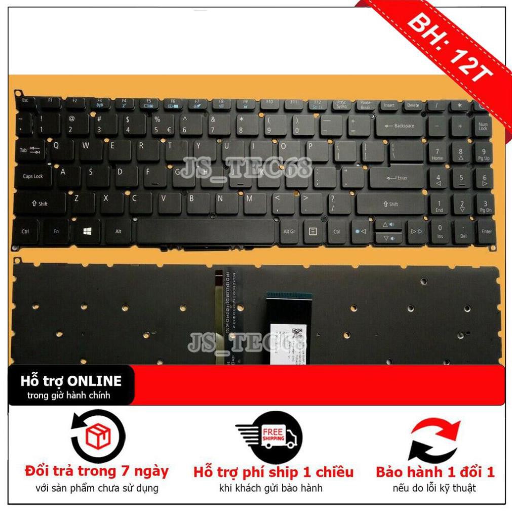 [BH12TH] (KEYBOARD) BÀN PHÍM LAPTOP ACER SF315 dùng cho Swift 3 SF315-51, SF315-51G, N17P4