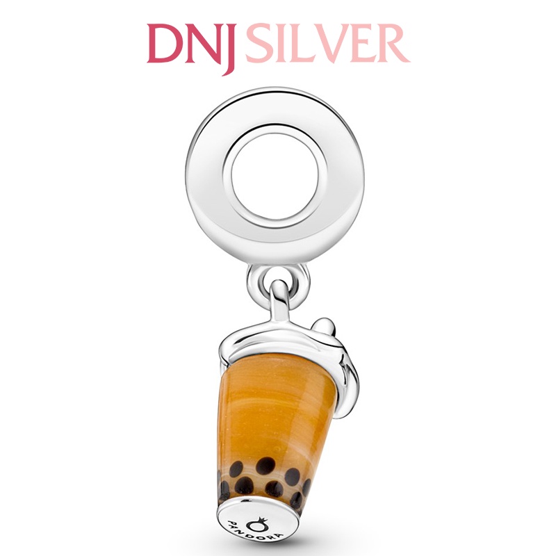 Charm bạc 925 cao cấp, hàng chuẩn bạc - Charm Murano Glass Bubble Tea thích hợp để mix vòng tay charm - DN287