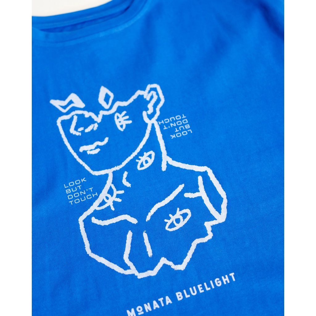MONATA BLUELIGHT Tee Dont Touch - Áo thun unisex form rộng