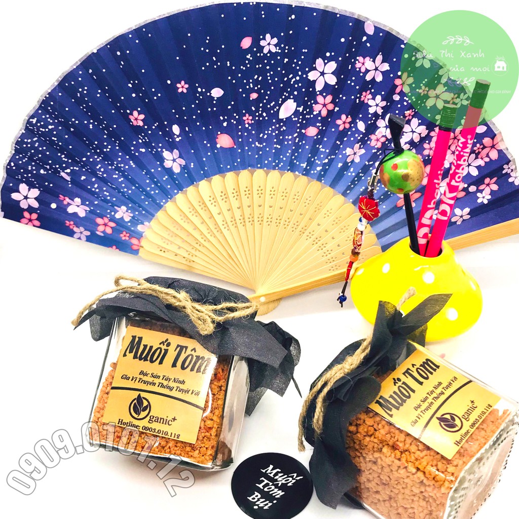 Muối tôm tây ninh cao cấp đặc sản tây ninh, muối tôm bụi công thức gia truyền hũ 160g