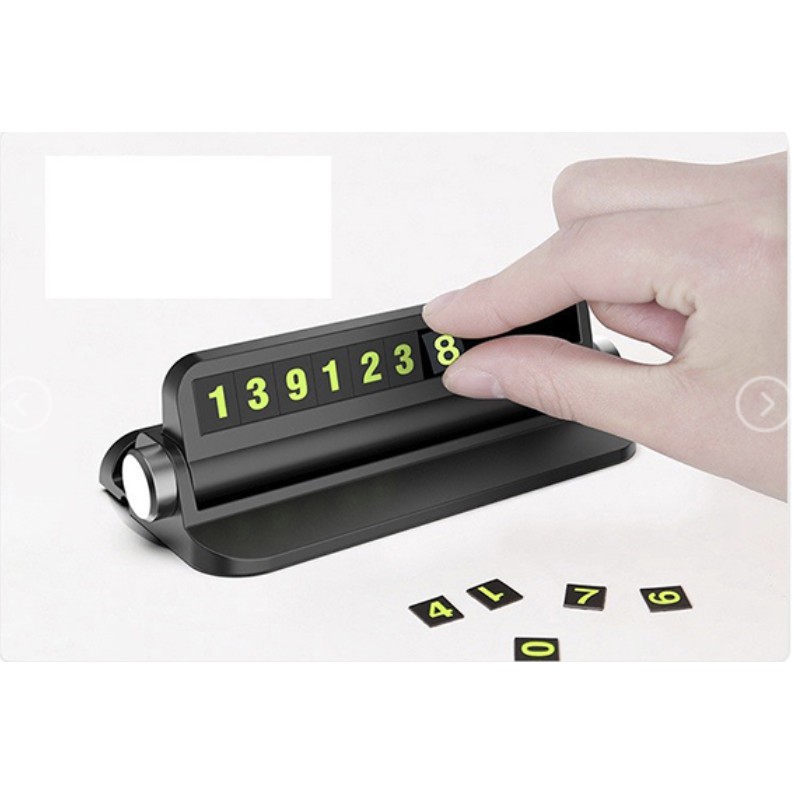 Bảng ghi số điện thoại đa năng kèm dãy số phản quang cho xe ô tô