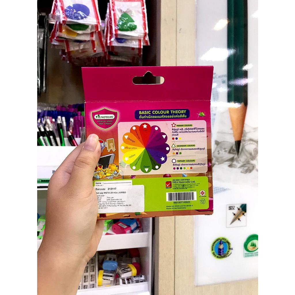 Bút sáp MSTA 24 màu JUMBO - Masterart