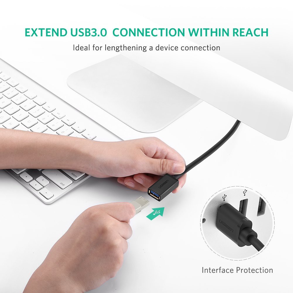 Cáp nối dài USB 3.0 0.5M Ugreen 30125