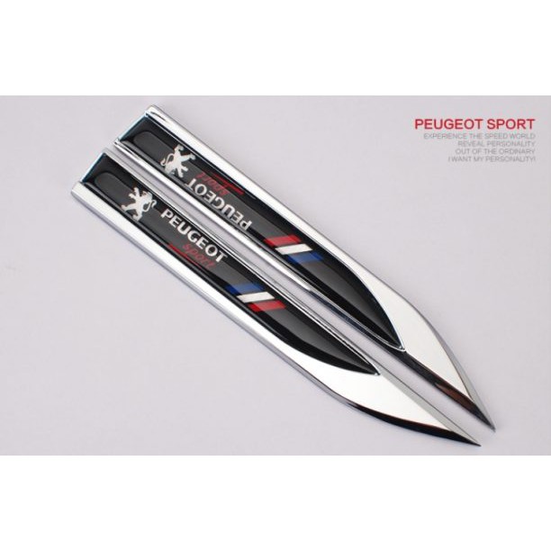 Tem dán logo Peugeot sườn xe Peugeot 5008 Pegueot 3008 All New