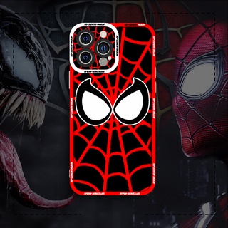 Ốp lưng iphone samsung xiaomi oppo cạnh vuông JM CASE Spider-Man cá tính người nhện