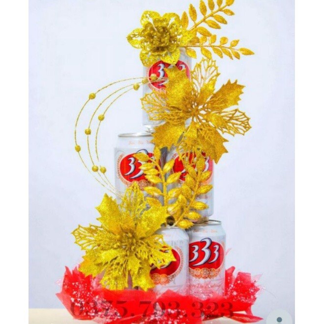 Set Trang Trí Tháp Nước Ngọt, Tháp Bánh,Oản- Phụ Kiện Tự Làm Trưng Ban Thờ, Thần Tài Dịp Tết Rước May Mắn Tài Lộc
