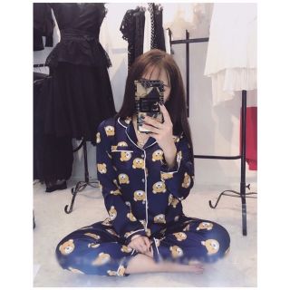 Bộ Pijama lụa satin THIẾT KẾ in hình tay dài quần dài