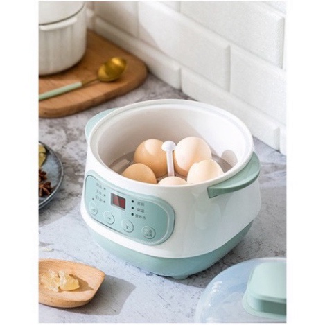 Nồi hầm cháo cho bé, Ninh, Nấu, Hấp Cách Thủy 4 IN 1 ăn dặm Babyjoy Mart